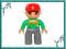 Nowe LEGO DUPLO - figurka MECHANIK zielony