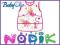 FARTUSZEK ŚLINIAK DZIECIĘCY DUŻY BABYONO RÓŻ TYCHY