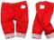 CZERWONE RYBACZKI SPODNIE SZORTY BERMUDY 146-152cm