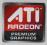 ATI RADEON PREMIUM GRAPHICS  Oryginał 16x15mm