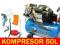 KOMPRESOR SPRĘŻARKA RIPPER 50L 3HP 2 TŁOKI +GRATIS