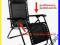 LEŻAK OGRODOWY ZERO GRAVITY FOTEL +STOLIK NA NAPÓJ