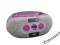 Boombox Radio SEG BB1322 Różowy Różowe USB CD Mp3