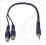 Rozgałęźnik mini Jack3.5ST/2xGN.RCA PRZEWÓD
