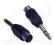 Adaptor wtyk DIN545 180st/wtyk JACK 6.3ST   (300)
