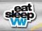 EAT SLEEP VW STICKER - NAKLEJKA 8,9 cm + GRATISY