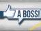 LIKE A BOSS - FACEBOOK STICKER - 12cm + GRATISY