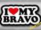 I LOVE MY BRAVO - NAKLEJKA FIAT 10cm + GRATISY