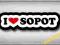 I LOVE MY SOPOT - NAKLEJKA 13,7cm + GRATISY