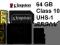 KINGSTON KARTA MICRO SDXC 64GB CLASS 10 UHS-1 U1