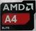 Naklejka Amd A4 Elite  19.5x16.5mm