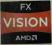 Naklejka Amd Vision FX  19.5x16.5mm