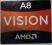 Naklejka Amd Vision A8 19.5x16.5mm Naklejka Amd Vision A8 19.5x16.5mm