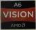 Naklejka Amd Vision A6  19.5x16.5mm