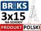 POLSKA DRABINA ALUMINIOWA BRIKS 3x15 NA SCHODY