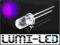 10x LED 5mm FIOLETOWA 1.500mcd 20st od LUMI-LED