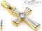 Złoty krzyżyk z cyrkonią Wysyłka 24h