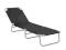 SKŁADANY LEŻAK LEŻANKA OGRODOWY CZARNY /684