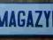 Tabliczka emaliowana - MAGAZYN