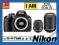NIKON D3100 +18-55 VR +55-200 VR NOWE