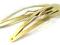 DUŻE SPINKI DO KOKA ZŁOTE 10 CM JAPAN STYLE-2 SZT