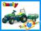 SMOBY DUŻY ZIELONY TRAKTOR Z PRZYCZEPĄ NA PEDAŁY