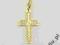 ZŁOTY KRZYŻYK GRAWEROWANY CHRZEST ŚLUB KOMUNIA 585