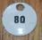 Numerek emaliowany - 80