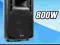 SKYTEC 38cm 800W - Aktywny głośnik PA ABS statyw