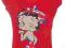 12456* George czerwona koszulka z BETTY BOOP 122cm