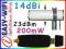 #ZESTAW 14dBi 10M + karta USB 200mW #REG. PIONOWA#