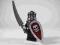 LEGO FIGURKA RYCERZ SKELETON WARRIOR CASTLE CAS331