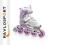 ŁYŻWOROLKI SMJ RX23 LADY szaro/różowe roz 40