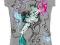 -MONSTER HIGH- bluzka t-shirt WYPRZEDAŻ szara 146