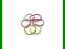 DONEGAL GUMKA Karbowana mix kolorow 1op-6szt  (FA-
