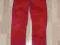 Zara spodnie sztruksowe czerwone 140cm