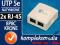 EQUIP gniazdo 2x RJ-45 sieciowe 8P8C/UTP/5e/KRONE
