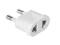 Przejściówka Wtyk PL gniazdo USA adapter biały