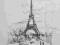 Wieża Eiffla - szkic