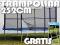 TRAMPOLINA 252cm 2,52m z SIATKĄ + DRABINKA WYS.24H