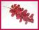 Wyprzedaż-borówka z jagodami (brokat) czerwona