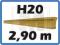 Dźwigary drewniane H20 2.90 m /deskowanie Kraków