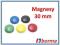 Magnesy do tablic 30mm 6 sztuk MIX KOLOR F-vat