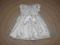 Sukienka tiulowa wizytowa biała krótki rekaw 110