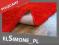 CHODNIK SHAGGY SUPER szer.100 cm CZERWONY- 5cm