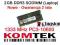 Kingston pamięć do laptopa 2GB DDR3 1333MHz 10600