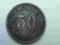 50 pfennig 1877 A - srebro.