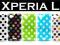 * Sony XPERIA L * etui futerał COLOR DOTS + folia