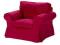 IKEA EKTORP Fotel, Idemo czerwony
