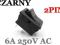Przełącznik kołyskowy włącznik 2PIN 6A CZARNY 101